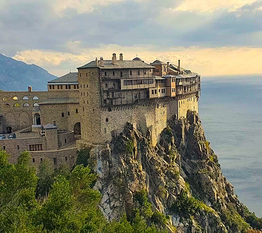 Mount Athos Cliffside Monastery